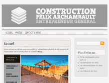 Tablet Screenshot of constructionarchambault.com